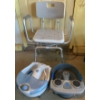 Image 1 : Bath Chair Aide w/ Conair Foot Massagers/Bathers (2) 