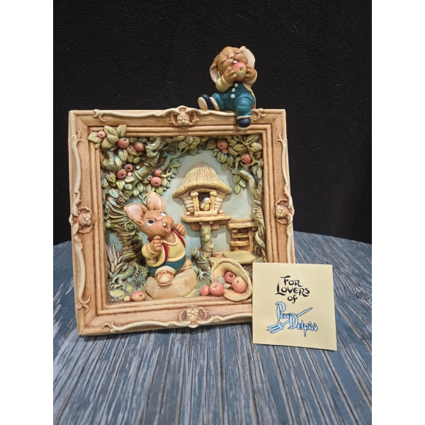 Pendelfin "The Orchard" No.2102669 Hand Painted Stone Craft 11"T