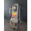 Image 2 : Vintage Gray Telephone Pay Station Company  3-Slot Rotary Dial Pay Phone- Chrome