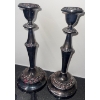 Image 3 : Pewter Party - Silver Plated Servingwares w/ Cobalt Blue Accents