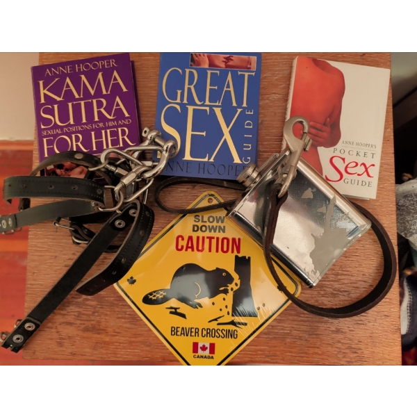 Adults Only - Pocket Pleasure Pack - Kama Sutra Book Hip Flask Short Leash & more