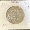Image 1 : 1946 Canadian 50 Cent Coin 92.5% Silver 11.62 Grams
