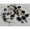 Image 1 : Polished Black Obsidian, Opalite & Sodalite Stone Pendants With 925 Settings