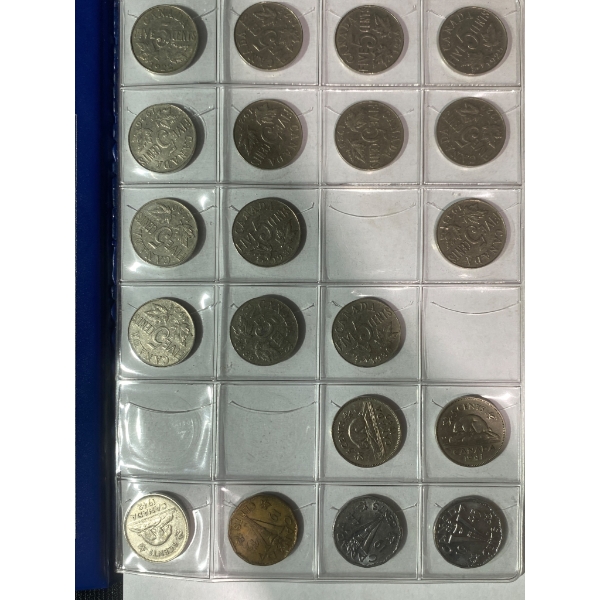 Canadian Nickels Spanning Various Years with Storage Album