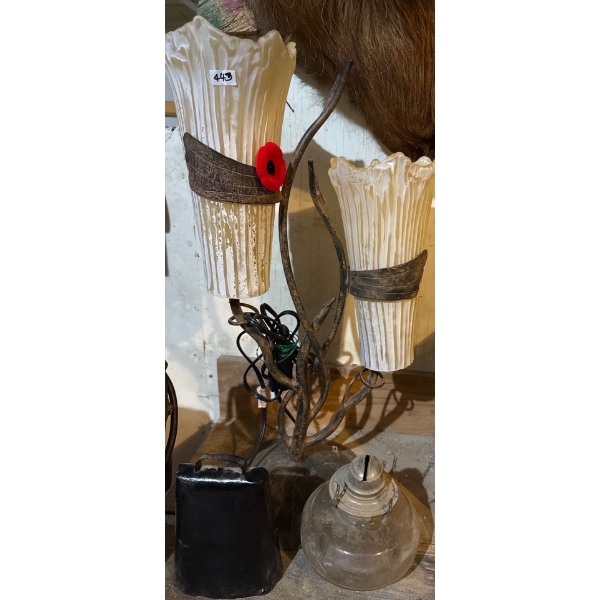 Lamp Cowbell Oil Lamp