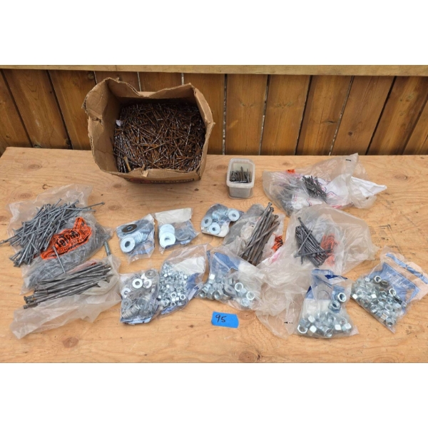 Fasteners, Nails, Washers, and Black & Decker Drill Bits