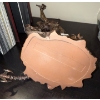 Image 3 : Molag Bal Figurine 14T w/ Horned Skull Wall Art & Skull Beverage Vessels