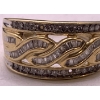 Image 6 : Stunning 10k Gold Ring w/ Round and Baguette Colorless Stones (3 Round Stones Missing) - Weighs 4.5g