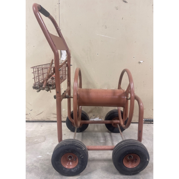 Liberty 4 Wheel Industrial Garden Hose & Cart Portable 