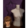 Image 1 : Female Torso Armless Mannequin, Female Head Mannequin & Wire Torso
