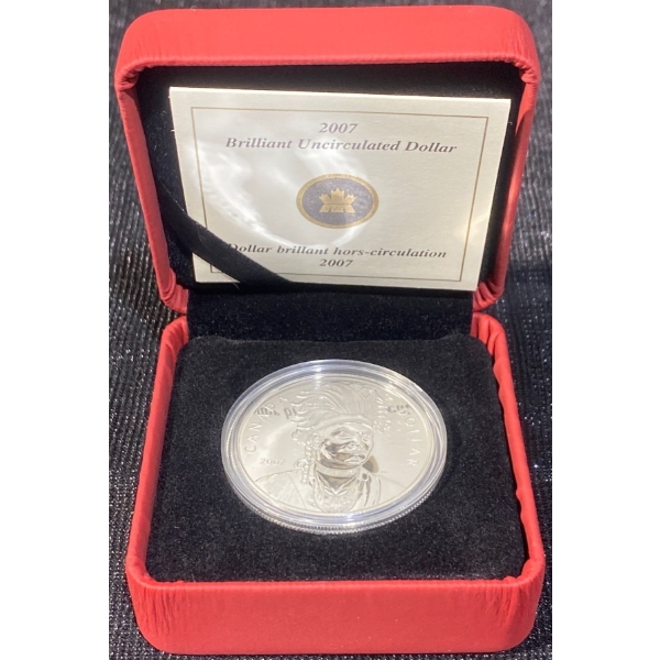 2007 Thayendanegea Proof Dollar 92.5% Silver 25.175 Grams