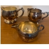 Image 8 : Fancy Silver Plated Oneida Tea Pots & Cream & Sugar Caddies  +Plus One Large Tray