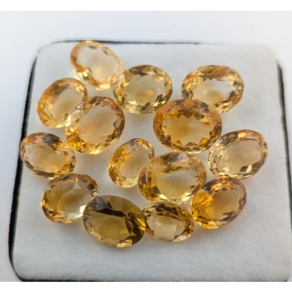 52.35 ct Certified Madeira Citrine gemstone Parcel ($7,853 Appraisal)