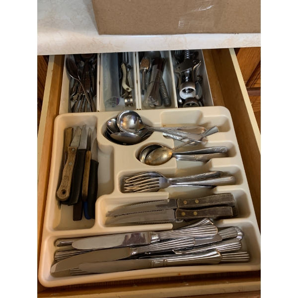 5 Mystery Kitchen Drawers, Utensils and Tools Collection with Storage Trays, New Hand Mixer