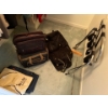 Image 5 : Selection of duffle bags suit bags and luggage rack.