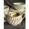 Image 7 : Encore By Johnson Bros. Ironstone Dish Set  (some Chipping/Damage) w/ Decortaive Plates By Wedgewood