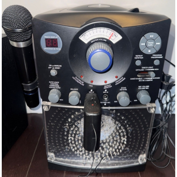 The Singing Machine Mo. SML385UBK Bluetooth Karaoke System 