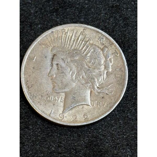 Silver 1922 US Peace Dollar 90% Silver 26.73g

