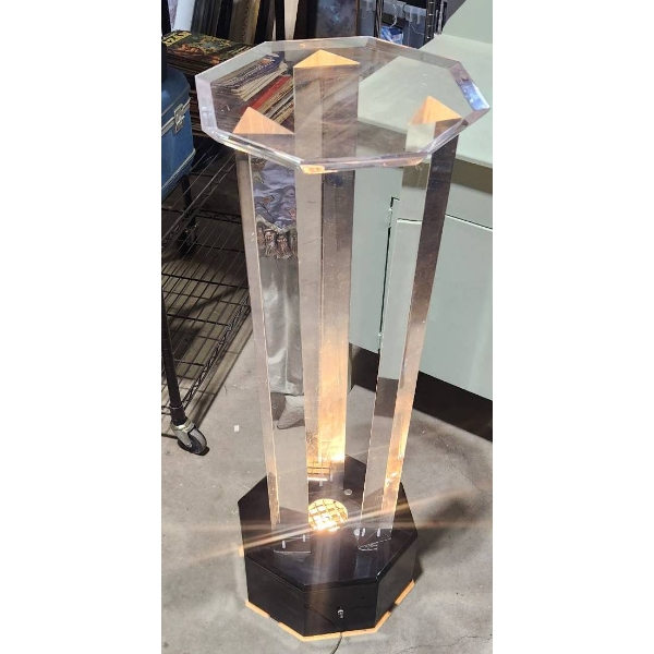 Acrylic Pedestal Display Light Towers, Tested and Working