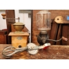 Image 1 : Vintage Kitchen Tools Featuring Coffee Grinders and Whisk