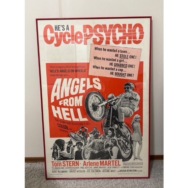 Angels From Hell Large Framed Poster - 27x41