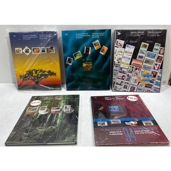 1989, 91-94 Souvenir Collection of Canada's Postage Stamps