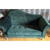Image 1 : Green velvet Couch - 75W, 37D, 4T