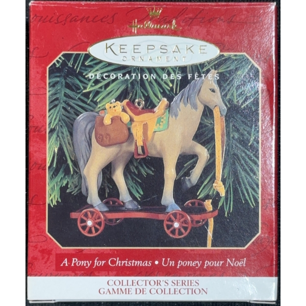 Hallmark Keepsake Ornament: "A Pony for Christmas" (1999)