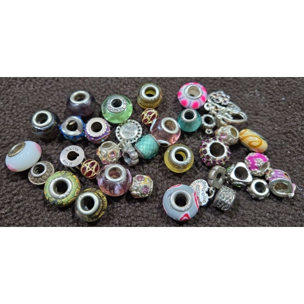 Bundle Of Pandora Charms & Other Charms Including 925