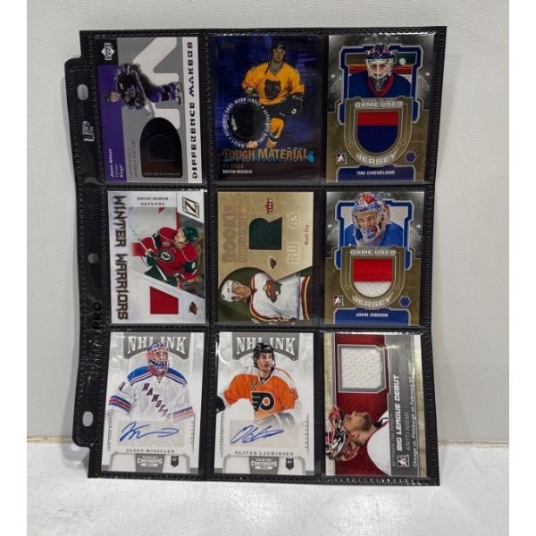 Binder Sleeve of NHL Cards - Various Years