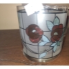 Image 4 : Vintage Cutler Stained Glass Style Rose Tumblers, Set of 4  