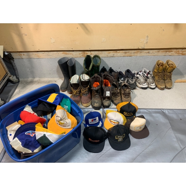 Size 9-11 Footwear and Vintage Mesh Ball Caps