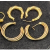 Image 2 : 10K 4.7g Collection of Hoop and Dangle Earrings