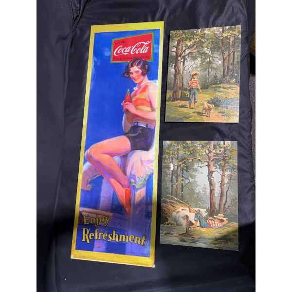 Coca Cola Portrait Oriented Artwork and Canv