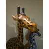 Image 3 : Giraffes, and Zebra Paper Mache/Ceramic Figures - Tallest is 40T 