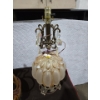 Image 2 : Antique Table Lamp Brass Footed (No Shade) + Ceiling Light Fixture