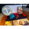 Image 1 : Collection of tarot cards, tarot card, books, palm, reading books, all in a velvet case