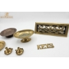 Image 3 :  Collection Of Vintage Brass Decorative Items Bowls , Candlestick Holders , "KEYS" Sign And More.