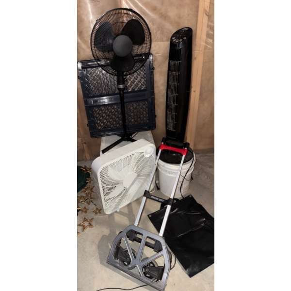 Household Essentials - Folding Dolly Fans Baby Gate & More 