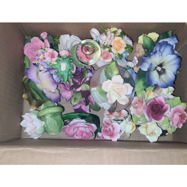 Assorted Porcelain Flowers
