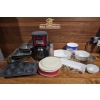 Image 1 : Kitchenware Lot Featuring Coffee Maker, Bakeware, and Serving Dishes