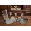 Image 1 : Decorative Glassware Including Vases, Candle Holders, and Decorative Dishes