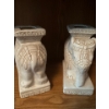 Image 2 : Decorative Pair of Elephant Stands, Some Damage, Each 8T 