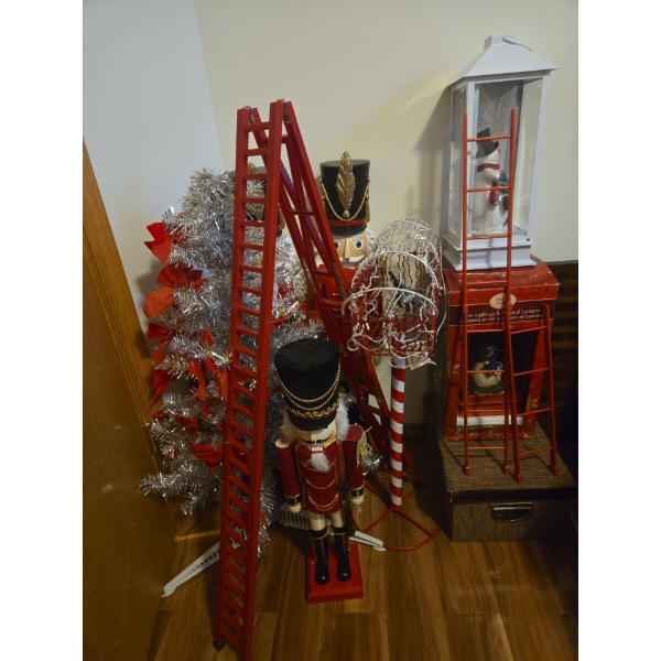 Lovely Holiday Collection - Silver Tree, Nutcracker Set, Holiday Lanterns & More 