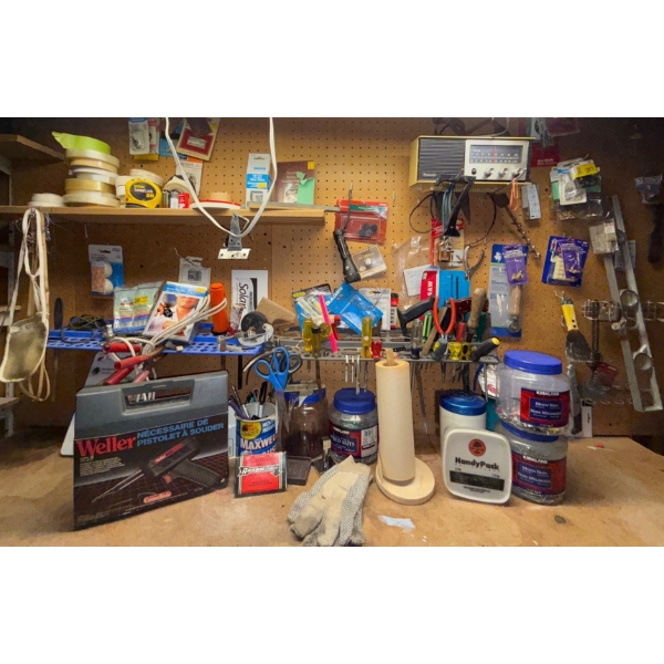 Welller Soldering Gun, Shop Radio, Level, Scrapers, Screwdrivers & More