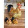 Image 1 : Vintage Collectable Roster Cookie Jar & Salt & Pepper Shakers OTAGIRI 1981 Made In Japan 