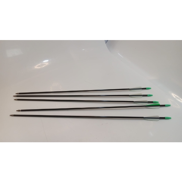 5PCS 20INCH CARBON CROSSBOW ARROWS GREEN 