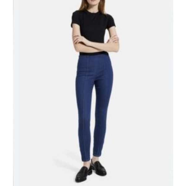 LEGGINGS STRETCH PULL ON SKINNY IN INDIGO (SIZE M) 