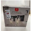 Image 3 : GLOBE ELECTRIC INTEGRATED RECHARGEABLE BATTERY GLASS WALL SCONCES -SU, 1 MISSING BULB