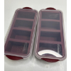Image 1 : TRUDEAU CLEVER CUBES SILICONE FREEZER MOLDS WITH LIDS, 2 PACKS -U